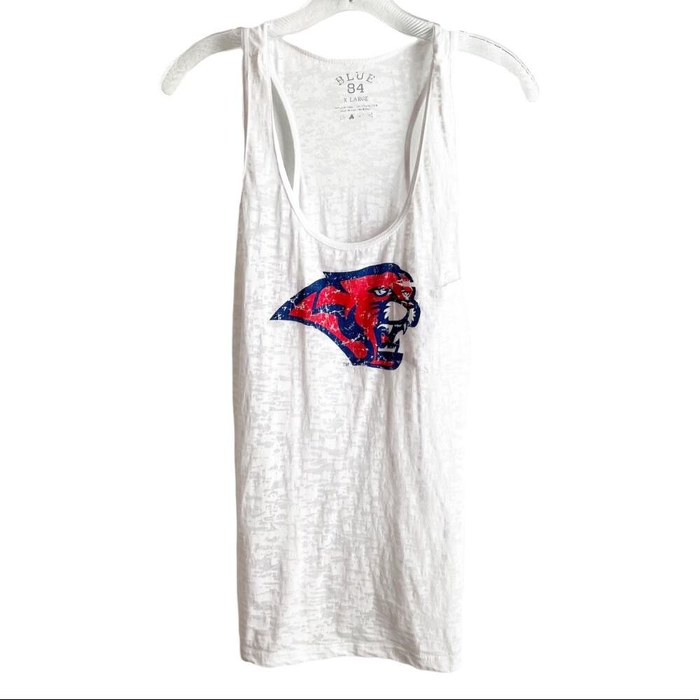 Blue 84 University of Houston Cougars White Red Sleeveless Women Tank Size XL